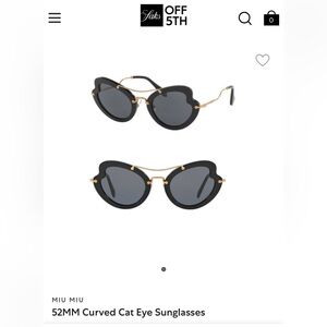 NEW Authentic MIU MIU Butterfly Sunglasses